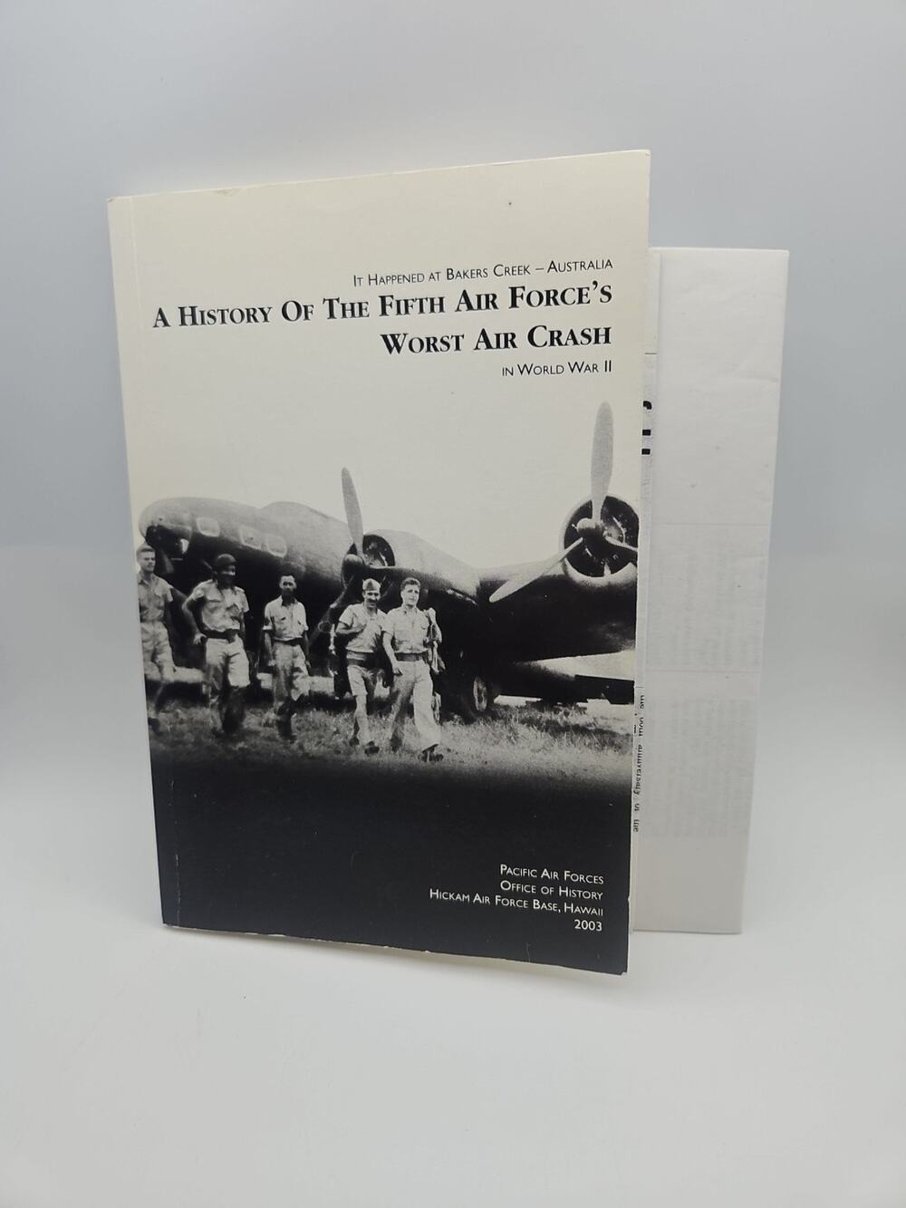 Fifth Air Force Crash at Bakers Creek Australia World War II Inscribed Book